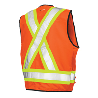 Veste de s&eacute;curit&eacute; pour arpenteur, Orange haute visibilit&eacute;, Grand, Polyester Trail Hammer and Bolt