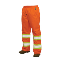 Pantalons imperm&eacute;ables de s&eacute;curit&eacute; 300 deniers, Polyester, Grand, Orange haute visibilit&eacute; Trail Hammer and Bolt