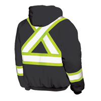 Chandail avec capuchon de s&eacute;curit&eacute;, Polyester, Grand, Noir Trail Hammer and Bolt