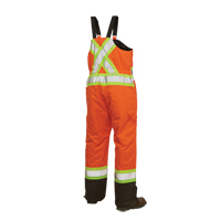 Salopettes de s&eacute;curit&eacute; doubl&eacute;e, Polyester/Polyur&eacute;thane, Grand, Orange haute visibilit&eacute; Trail Hammer and Bolt