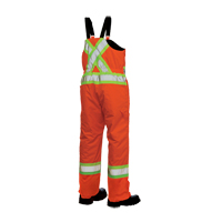 Salopettes de s&eacute;curit&eacute; doubl&eacute;e, Polyester/Polyur&eacute;thane, Grand, Orange haute visibilit&eacute; Trail Hammer and Bolt