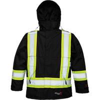 Journeyman Jacket, Polyester/Polyurethane, Black, Small Trail Hammer and Bolt