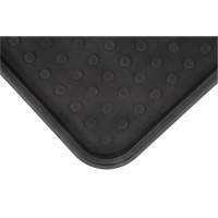 Boot Tray, Plastic, Black, 25" L x 14" W Trail Hammer and Bolt