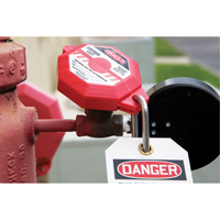Stopout&reg; Valve Handle Lockout, Gate Type Trail Hammer and Bolt