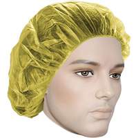 Bonnets bouffants, Polypropyl&egrave;ne, 24", Jaune Trail Hammer and Bolt