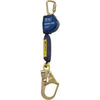 Nano-Lok Extended Length Self-Retracting Lifeline, 9', Polyester/Web, Swivel Trail Hammer and Bolt