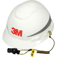 Hard Hat Tether, Coil, Clip/Loop Trail Hammer and Bolt