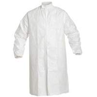 Lab Coat, Tyvek&reg; IsoClean&reg;, White, Small Trail Hammer and Bolt