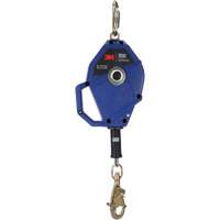 Smart Lock Self-Retracting Lifeline, 30', Galvanized Steel, Swivel Trail Hammer and Bolt