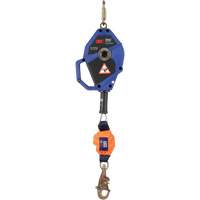 Smart Lock Self-Retracting Lifeline, 20', Galvanized Steel, Swivel Trail Hammer and Bolt