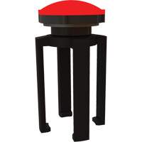 Balise stroboscopique rouge et support pour le syst&egrave;me de barri&egrave;re PLUS, Noir Trail Hammer and Bolt