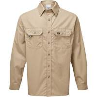 Chemise de travail de luxe 7 oz UltraSoft, Grand, Khaki Trail Hammer and Bolt