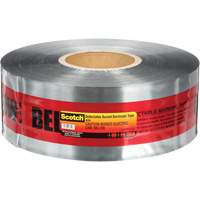 Scotch&reg; Detectable Buried Barricade Tape, English, 3" W x 1000' L, 5 mils, Black on Red Trail Hammer and Bolt