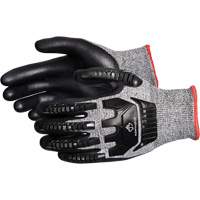 TenActiv Anti-Impact Cut-Resistant Composite Knit Gloves, 6, Synthetic Palm, Knit Wrist Cuff Trail Hammer and Bolt