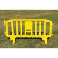 Barricade Movit, Emboîtables, 78" lo x 39" h, Jaune Trail Hammer and Bolt