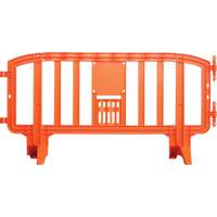 Barricade Movit, Emboîtables, 78" lo x 39" h, Orange Trail Hammer and Bolt