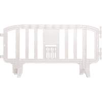 Barricade Movit, Emboîtables, 78" lo x 39" h, Blanc Trail Hammer and Bolt