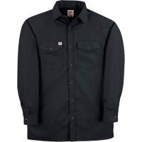 Chemise de travail en tissu crois&eacute; avec boutons-pression, Hommes, Petit, Noir Trail Hammer and Bolt