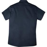 Chemise de travail &agrave; manches courtes en tissu crois&eacute; avec boutons-pression, Hommes, Petit, Bleu marine Trail Hammer and Bolt