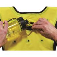 Chill-Its&reg; 6687 Economy Dry Evaporative Cooling Vest, Large/X-Large, High Visibility Lime-Yellow Trail Hammer and Bolt