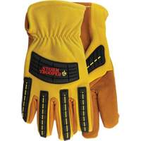 5782 Storm Trooper Gloves, Large, Cowhide Palm, Slip-On Cuff Trail Hammer and Bolt