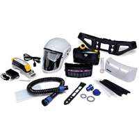 Trousse d'ensemble respirateur d'&eacute;puration d'air propuls&eacute; pour peintre Versaflo, Capuchon & visi&egrave;re, Pile Lithium-ion Trail Hammer and Bolt