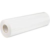 Feuille de rev&ecirc;tement de barricade prismatique de qualit&eacute; &agrave; haute intensit&eacute;, 2" la x 150' lo, 19 mils, Blanc Trail Hammer and Bolt