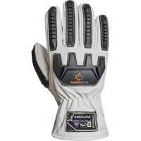 Endura&reg; 378GKGVBE Cut & Impact Resistant Gloves, Small, Goatskin Palm, Driver Cuff Trail Hammer and Bolt