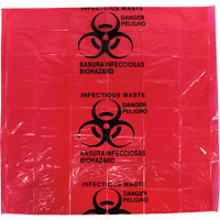 Sacs pour d&eacute;chets dangereux Dynamic, D&eacute;chets infectieux, 24" lo x 24" la, 12 microns Trail Hammer and Bolt
