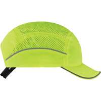Skullerz&reg; 8955 Lightweight Bump Cap Hat, High Visibility Lime Green Trail Hammer and Bolt