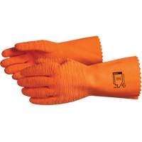 Chemstop Chemical Resistant Gloves, Size 8, 12" L, Latex, Cotton Jersey Inner Lining Trail Hammer and Bolt