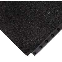 Tapis antifatigue 24/Seven Locksafe, Textur&eacute;, 3' x 3' x 5/8", Noir, Nitrile Trail Hammer and Bolt