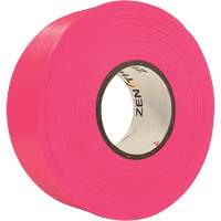 Ruban de signalisation, 1,1875" la x 164' lo, Rose fluorescent Trail Hammer and Bolt