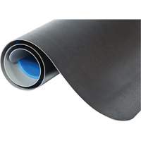 Tapis antimicrobiens WD Elegance, Lisse, 2' x 3' x 9/16", Noir, Vinyle Trail Hammer and Bolt