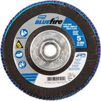 Disque &agrave; lamelles BlueFire, 5" x 5/8"-11, Type 29, Grain 80, Alumine de zirconium Trail Hammer and Bolt