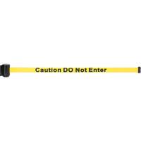 Magnetic Tape Cassette for Build-Your-Own Crowd Control Barrier, Caution Do Not Enter, 7', Yellow Tape Trail Hammer and Bolt