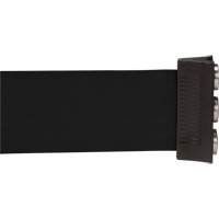 Magnetic Tape Cassette for Build-Your-Own Crowd Control Barrier, 12', Black Tape Trail Hammer and Bolt