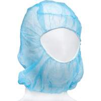 Disposable Hood, Polypropylene, Blue Trail Hammer and Bolt