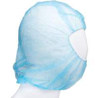 Disposable Hood, Polypropylene, Blue Trail Hammer and Bolt