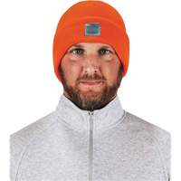 N-Ferno&reg; Rib Knit Beanie Hat, One Size, Orange Trail Hammer and Bolt