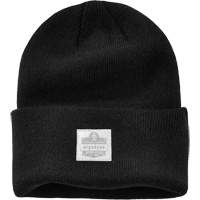 N-Ferno&reg; Rib Knit Beanie Hat, One Size, Black Trail Hammer and Bolt