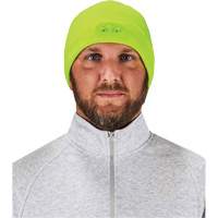 N-Ferno&reg; Skull Cap Beanie Hat with LED Lights, One Size, High-Visibility Lime Green Trail Hammer and Bolt