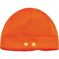N-Ferno&reg; Skull Cap Beanie Hat with LED Lights, One Size, Black Trail Hammer and Bolt