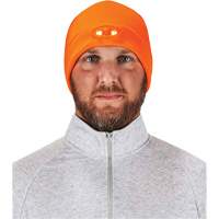 N-Ferno&reg; Skull Cap Beanie Hat with LED Lights, One Size, Black Trail Hammer and Bolt