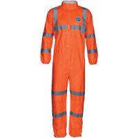 HV High Visibility Coveralls with Collar, Small, Orange, Tyvek&reg; 500 Trail Hammer and Bolt