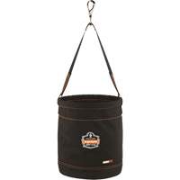 Arsenal&reg; 5970 Swiveling Hook Hoist Bucket, Nylon, 12.5" Dia. x 15" H, 100 lbs. Load Rating Trail Hammer and Bolt