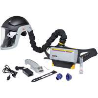 Trousse de respirateur d&eacute;puration dair propuls&eacute; pour lindustrie lourde Versaflo, Capuchon & visi&egrave;re, Pile Lithium-ion Trail Hammer and Bolt