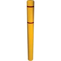 Couvre-bollard, 6" dia. x 52" l, Jaune Trail Hammer and Bolt