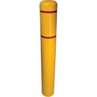 Couvre-bollard, 4" dia. x 54" l, Jaune Trail Hammer and Bolt
