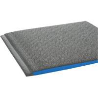 Tapis ergonomiques Wear-Bond Comfort-King, Rugueux, 2' x 3' x 9/16", Gris, Mousse de vinyle Trail Hammer and Bolt